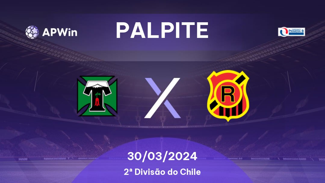 Palpite Deportes Temuco x Rangers: 30/03/2024 - 2ª Divisão do Chile
