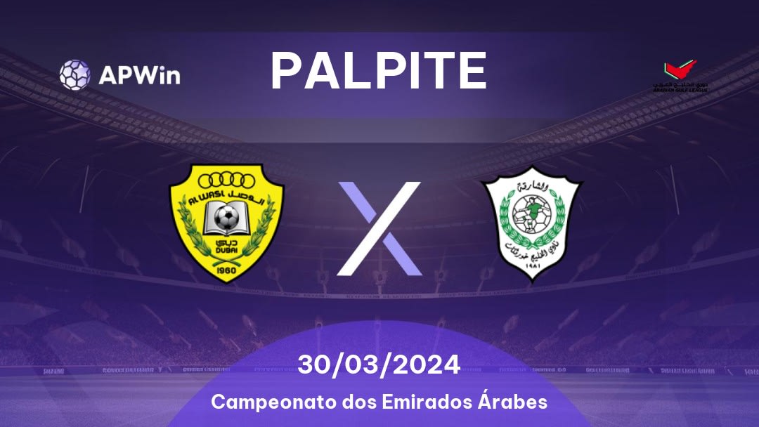 Palpite Al Wasl x Al Khaleej: 30/03/2024 - Campeonato dos Emirados Árabes