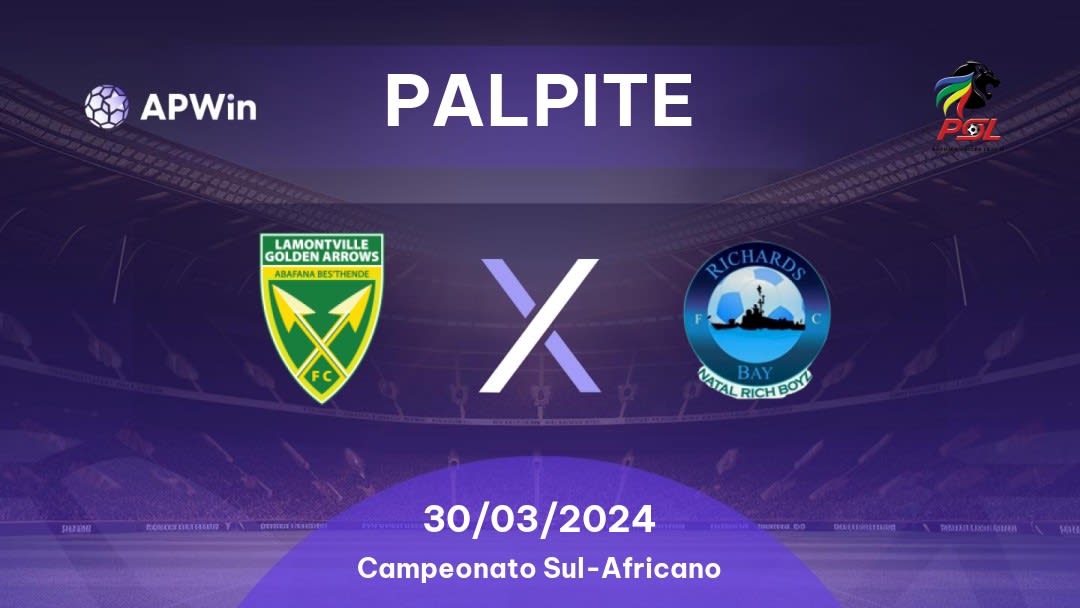 Palpite Golden Arrows x Richards Bay: 30/03/2024 - Campeonato Sul-Africano