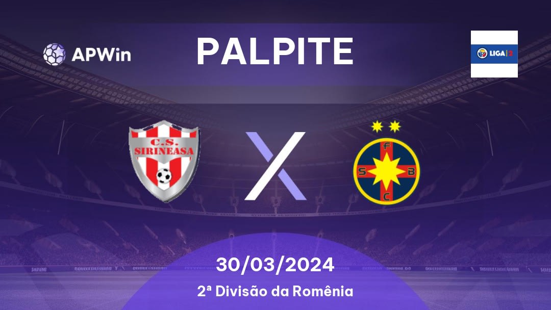 Palpite Energeticianul x CSA Steaua Bucureşti: 30/03/2024 - 2ª Divisão da Romênia