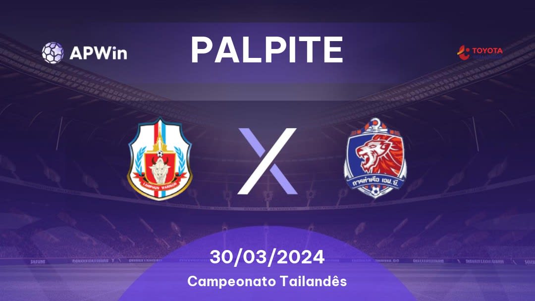 Palpite Lamphun Warrior x Port FC: 30/03/2024 - Campeonato Tailandês
