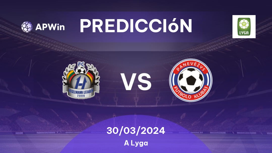 Predicciones Hegelmann Litauen vs Panevėžys: 30/03/2024 - Lituania A Lyga