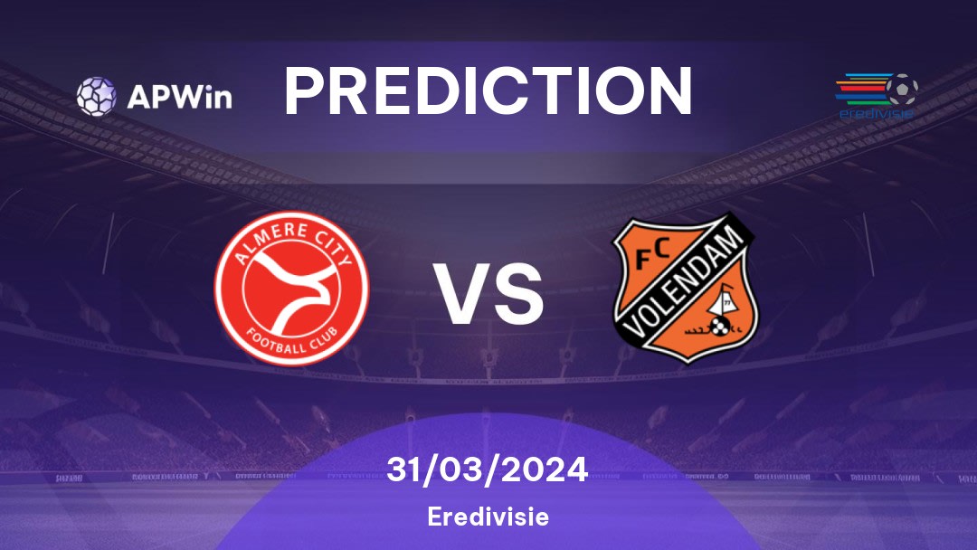 Almere City vs Volendam Betting Tips: 31/03/2024 - Matchday 27 - Netherlands Eredivisie