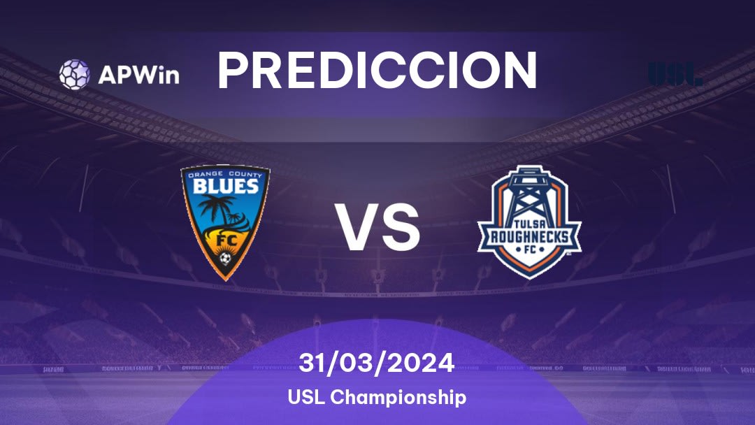 Predicciones Orange County SC vs Tulsa Roughnecks: 31/03/2024 - Estados Unidos de América USL Championship