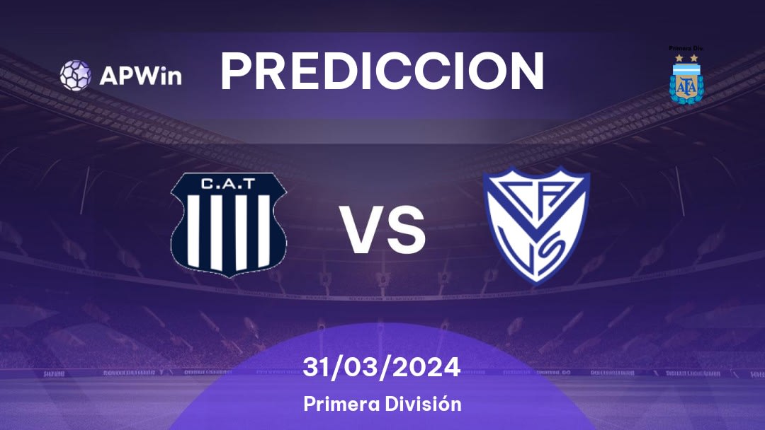 Predicciones Talleres Córdoba vs Vélez Sarsfield: 31/03/2024 - Argentina Primera División