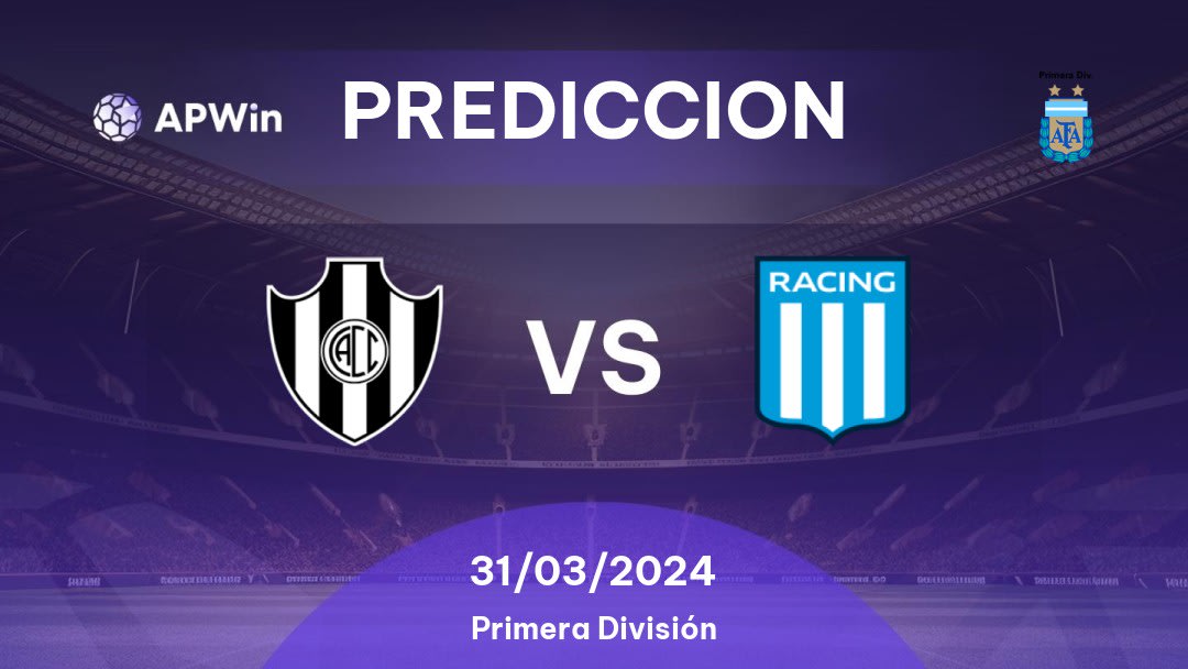 Predicciones Central Córdoba vs Racing Club: 30/03/2024 - Argentina Primera División