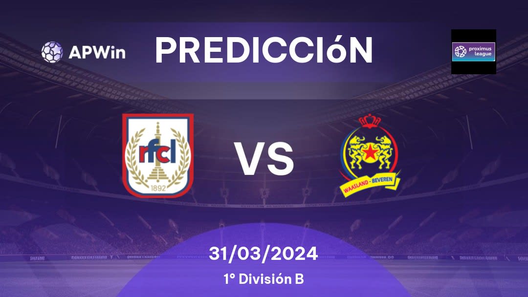 Predicciones RFC Liege vs Waasland-Beveren: 31/03/2024 - Bélgica First Division B