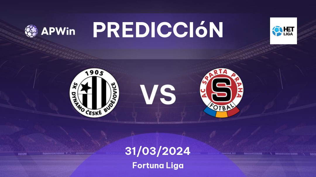 Predicciones České Budějovice vs Sparta Praha: 31/03/2024 - República Checo Fortuna Liga