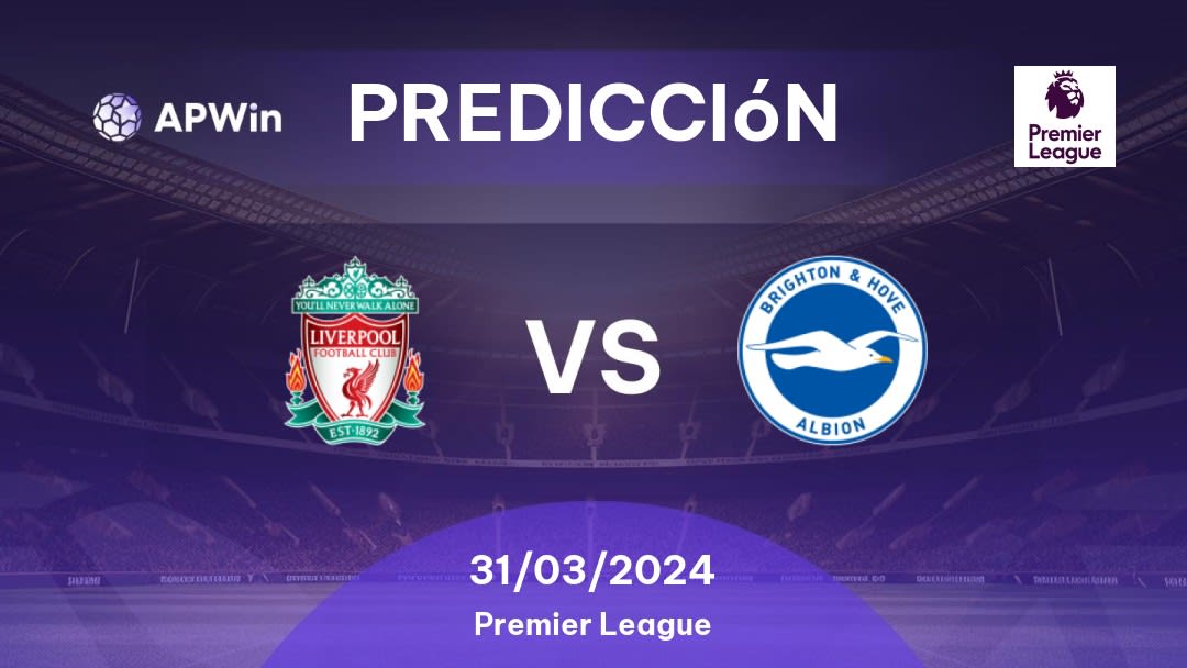 Predicciones Liverpool vs Brighton: 31/03/2024 - Inglaterra Premier League