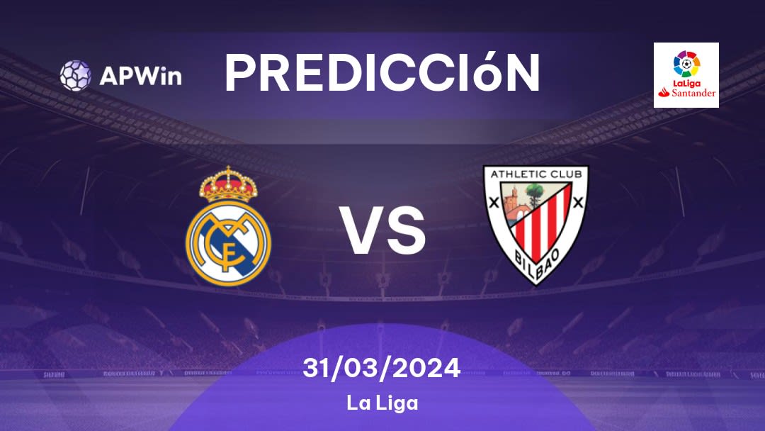 Predicciones Real Madrid vs Athletic Bilbao: 31/03/2024 - España La Liga
