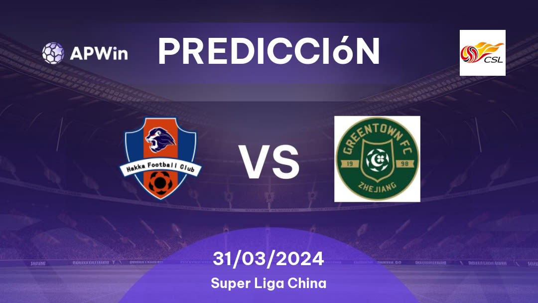 Predicciones Meizhou Hakka vs Hangzhou: 31/03/2024 - China Super Liga China