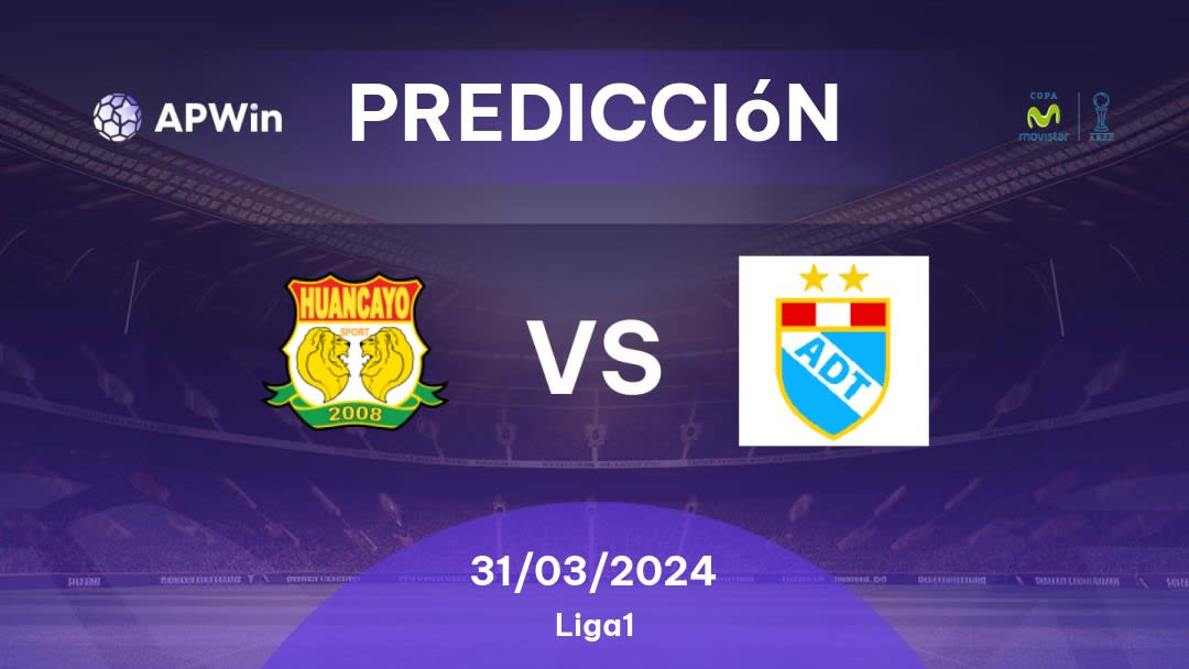Predicciones Sport Huancayo vs ADT: 31/03/2024 - Perú Primera División