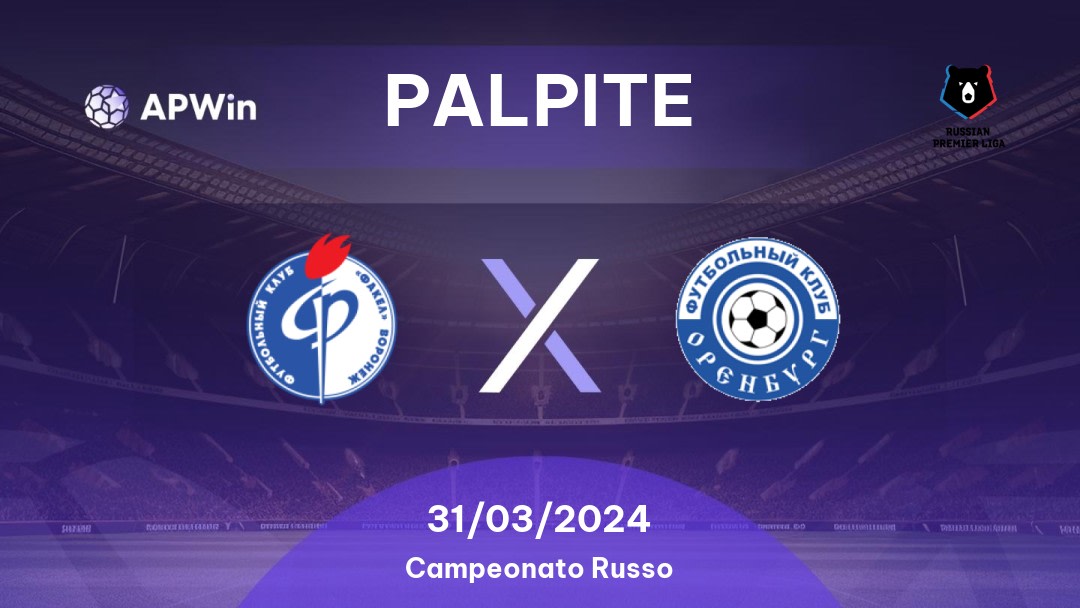 Palpite Fakel x Orenburg: 31/03/2024 - Campeonato Russo