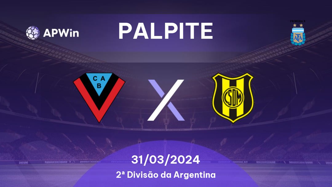 Palpite Brown de Adrogué x Deportivo Madryn: 31/03/2024 - 2ª Divisão da Argentina