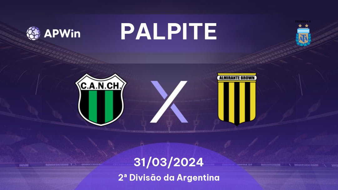 Palpite Nueva Chicago x Almirante Brown: 31/03/2024 - 2ª Divisão da Argentina