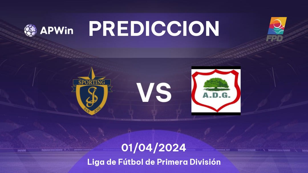 Predicciones Sporting San José vs Guanacasteca: 31/03/2024 - Costa Rica Liga de Fútbol de Primera División