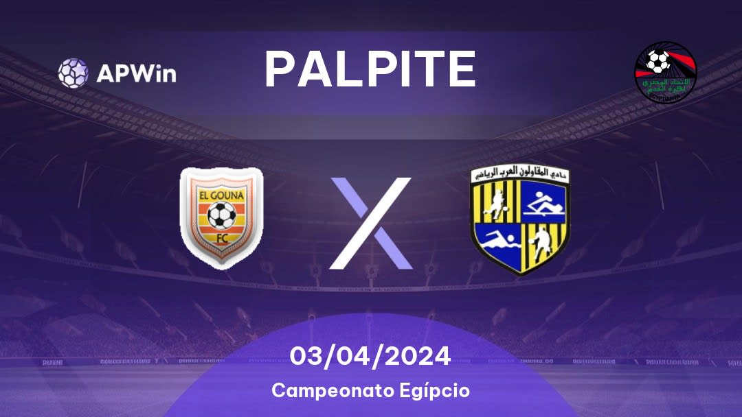 Palpite El Gounah x Al Mokawloon: 03/04/2024 - Campeonato Egípcio