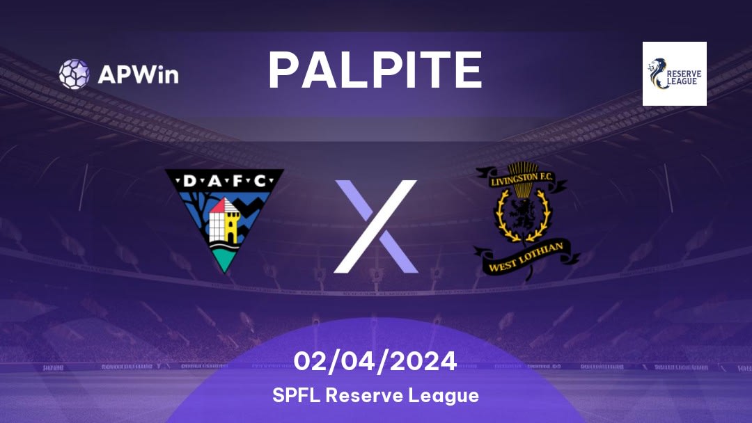 Palpite Dunfermline Res. x Livingston Res.: 02/04/2024 - SPFL Reserve League