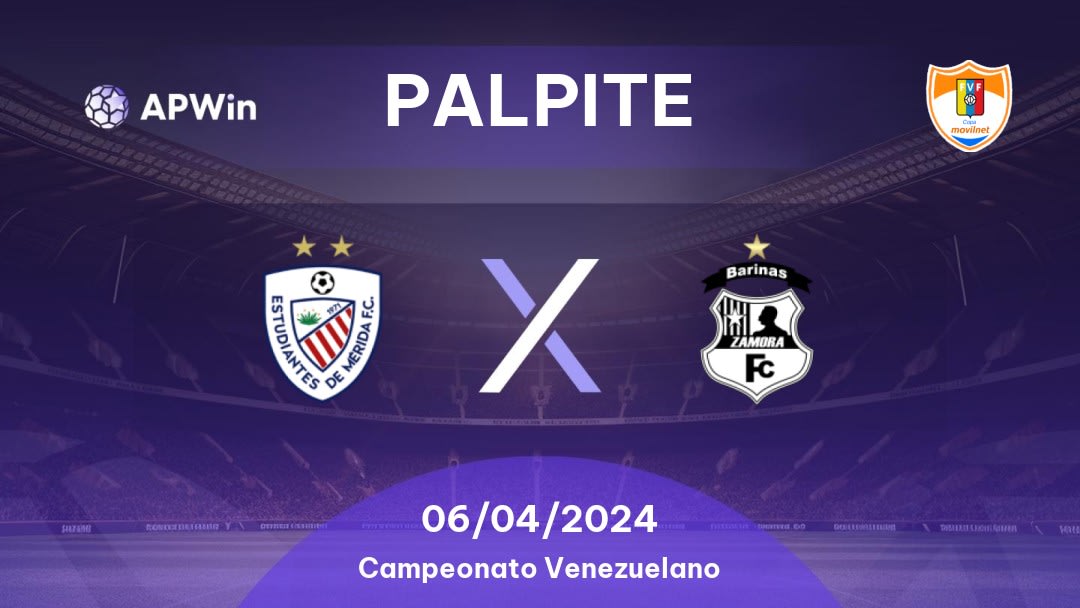 Palpite Estudiantes Mérida x Zamora: 22/09/2023 - Campeonato Venezuelano