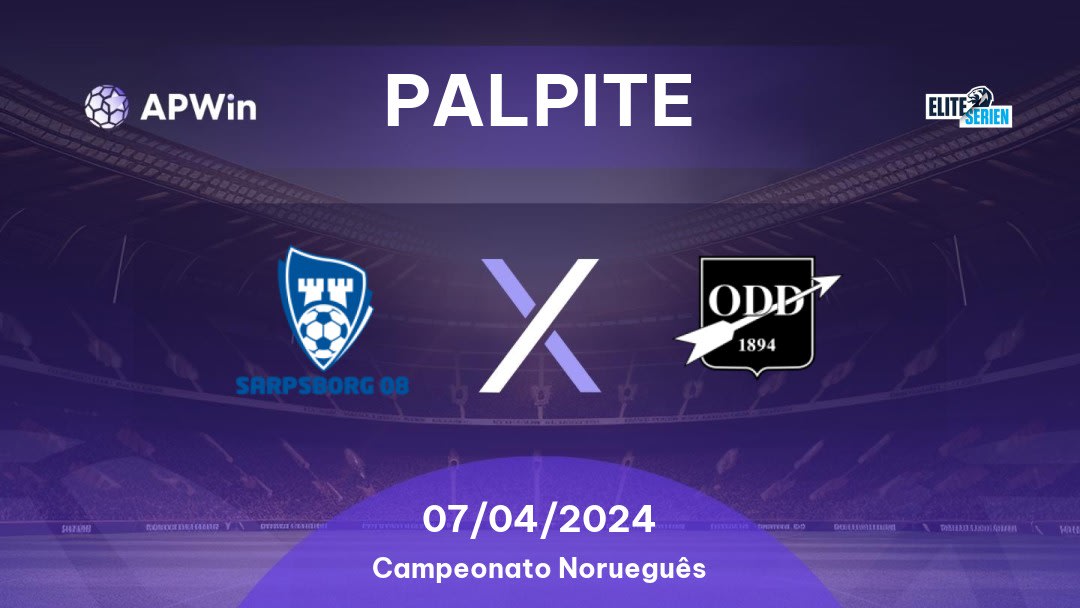 Palpite Sarpsborg 08 x Odd: 23/04/2023 - Campeonato Norueguês