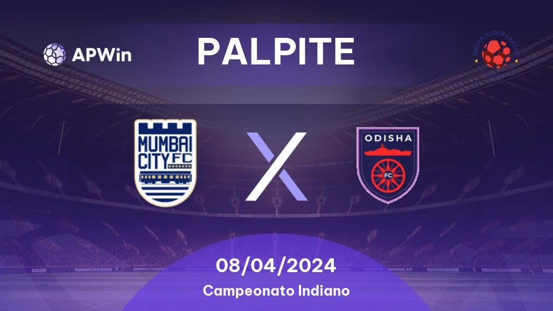 Palpite Mumbai City x Odisha FC: 15/10/2022 - Índia Indian Super League