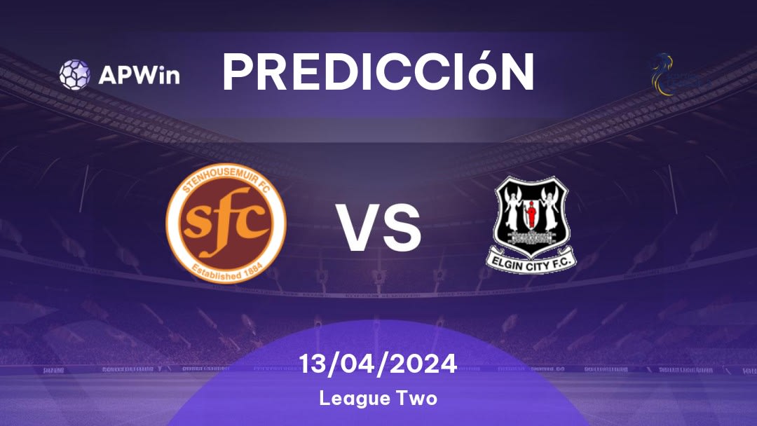 Predicciones Stenhousemuir vs Elgin City: 28/01/2023 - Escocia League Two