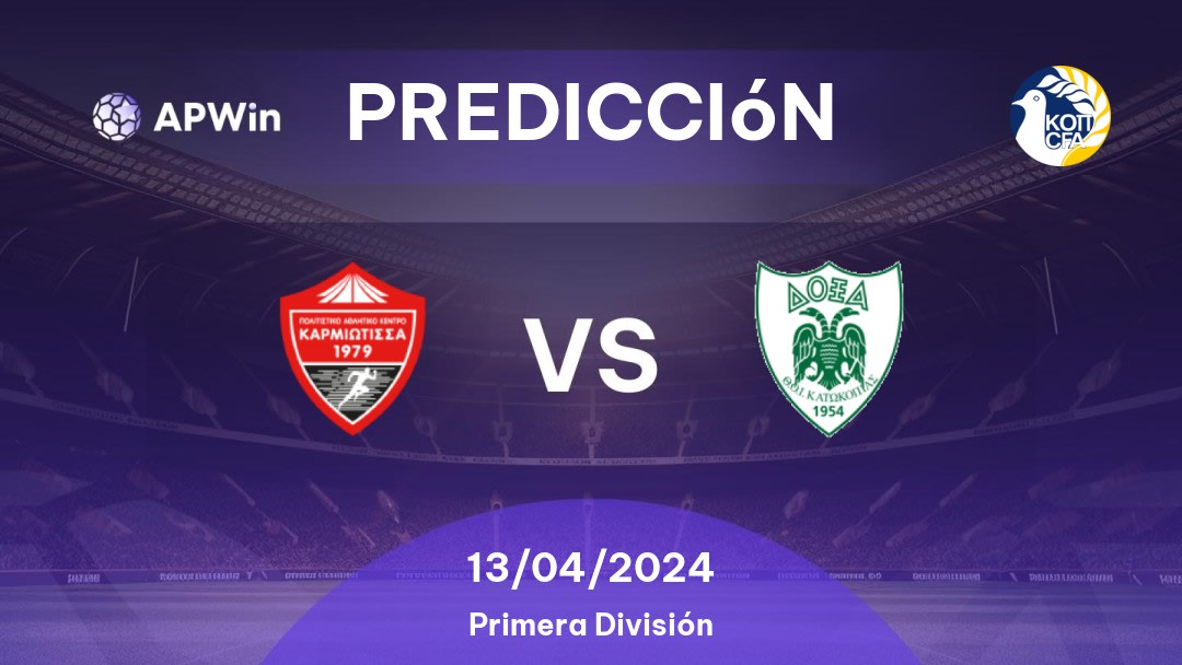 Pronóstico para Karmiotissa vs Doxa: 26/11/2022 - Chipre Protáthlima A΄ Katigorías