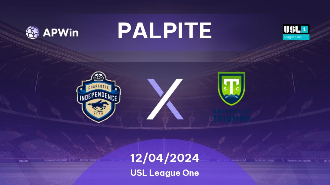 Palpite Charlotte Independence x Greenville Triumph: 20/10/2023 - USL League One
