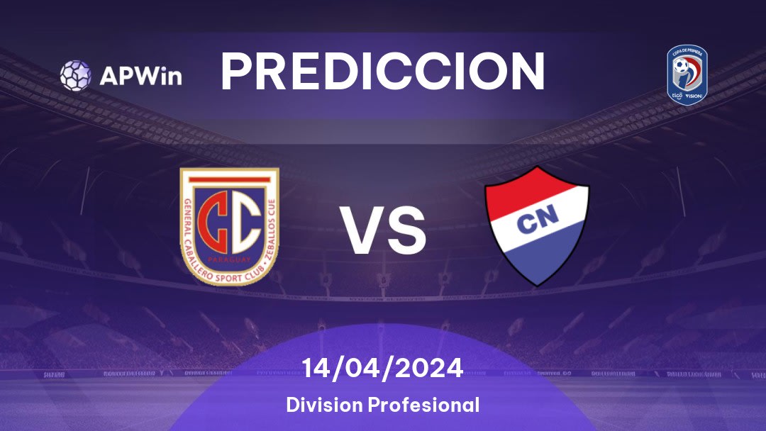 Predicciones General Caballero JLM vs Nacional Asunción: 11/02/2023 - Paraguay Division Profesional