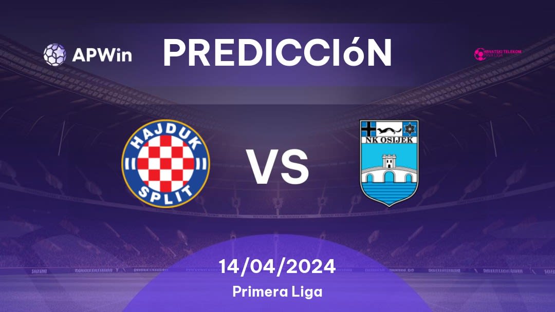 Predicciones para Hajduk Split vs Osijek: 05/11/2022 - Croacia Liga Prva
