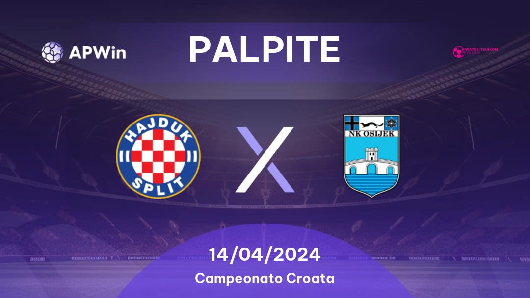 Palpite Hajduk Split x Osijek: 13/05/2023 - Campeonato Croata