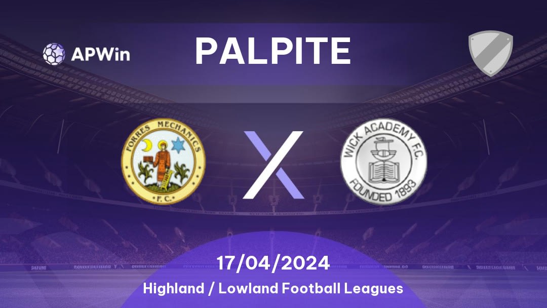 Palpite Forres Mechanics x Wick Academy: 17/04/2024 - Highland / Lowland Football Leagues