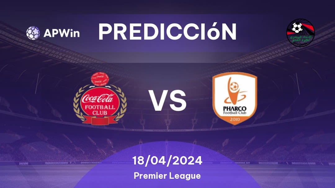 Predicciones Coca-Cola vs Pharco: 18/04/2024 - Egipto Premier League