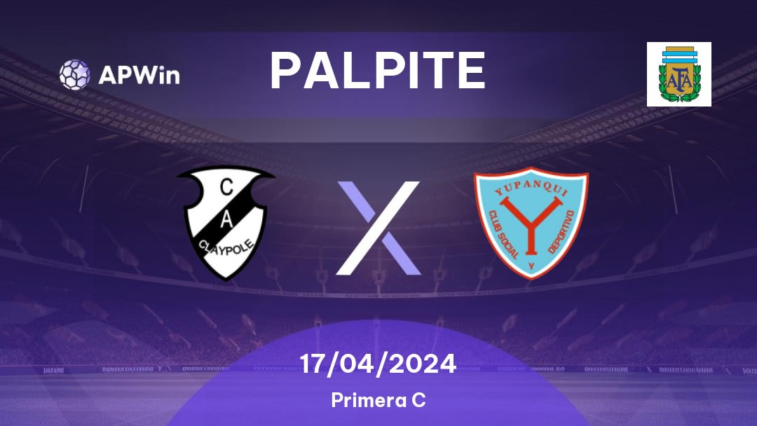 Palpite Claypole x Yupanqui: 17/04/2024 - Primera C