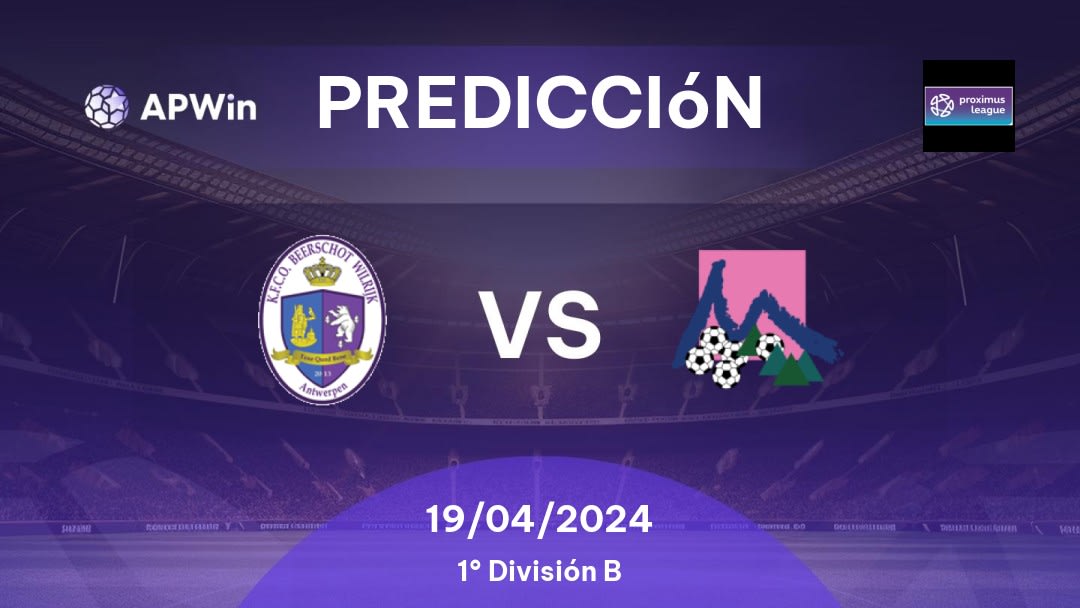 Predicciones Beerschot-Wilrijk vs Patro Eisden: 19/04/2024 - Bélgica First Division B