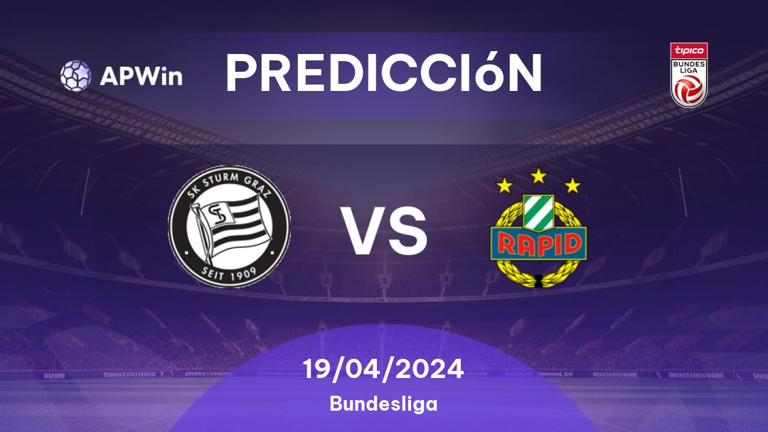 Predicciones Sturm Graz vs Rapid de Viena: 19/04/2024 - Áustria Bundesliga