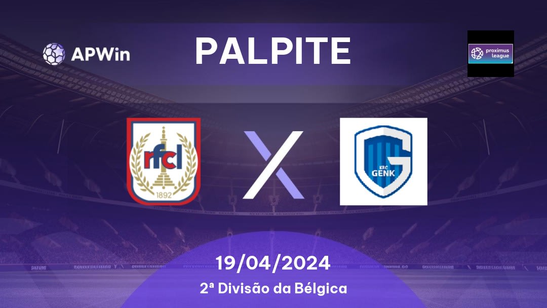 Palpite RFC Liege x KRC Genk II: 19/04/2024 - 2ª Divisão da Bélgica