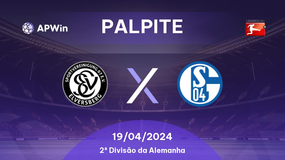 Palpite Elversberg x Schalke 04: 19/04/2024 - 2ª Divisão da Alemanha