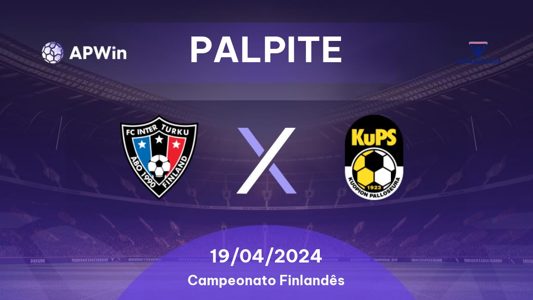 Palpite Inter Turku x KuPS: 19/04/2024 - Campeonato Finlandês