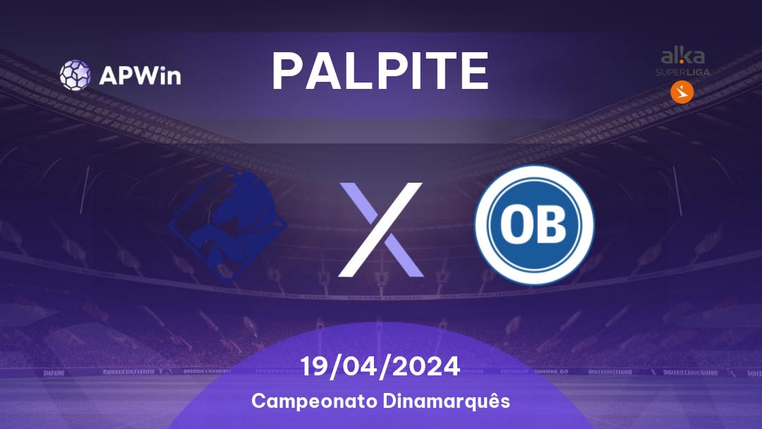 Palpite Randers x OB: 19/04/2024 - Campeonato Dinamarquês