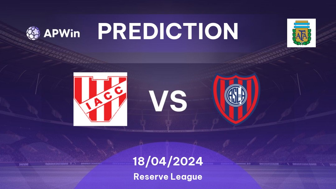 Instituto Res. vs San Lorenzo Res. Betting Tips: 18/04/2024 - Matchday 9 - Argentina Reserve League