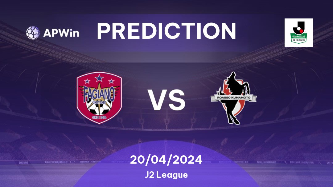 Fagiano Okayama vs Roasso Kumamoto Betting Tips: 20/04/2024 - Matchday 11 - Japan J2 League