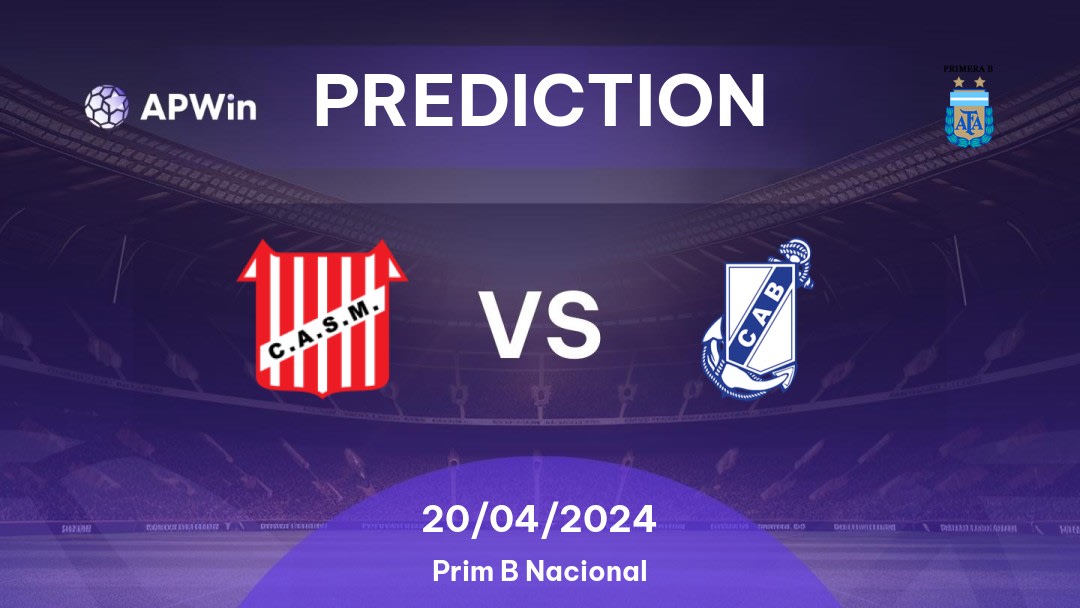 San Martín Tucumán vs Guillermo Brown Betting Tips: 20/04/2024 - Matchday 12 - Argentina Prim B Nacional