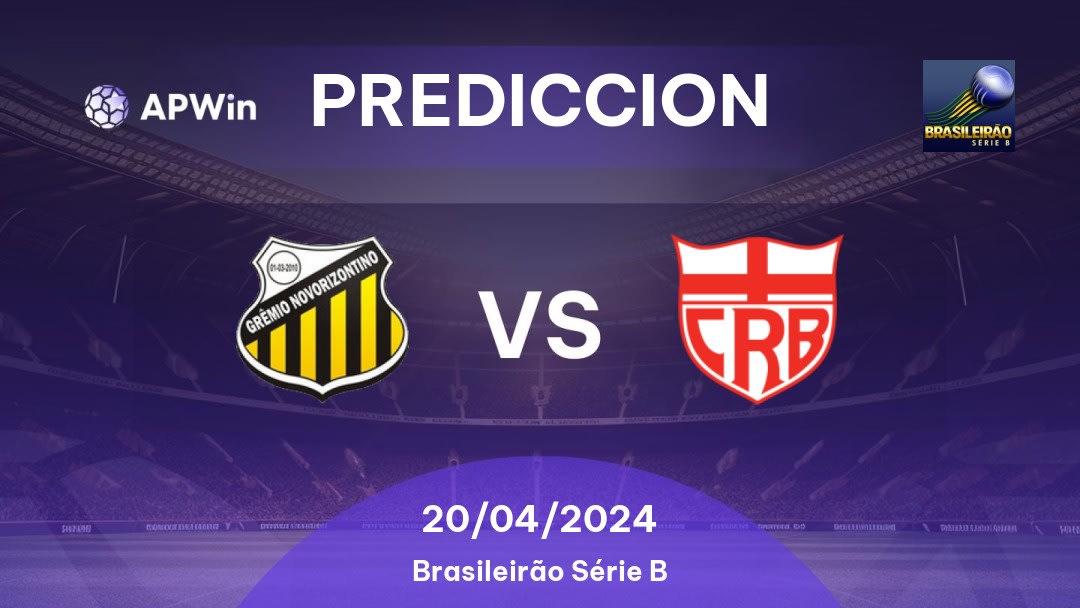 Predicciones Novorizontino vs CRB: 20/04/2024 - Brasil Brasileirão Série B