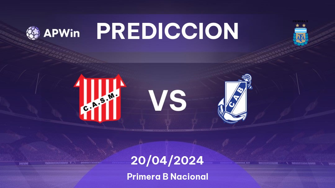 Predicciones San Martín Tucumán vs Guillermo Brown: 20/04/2024 - Argentina Primera B Nacional