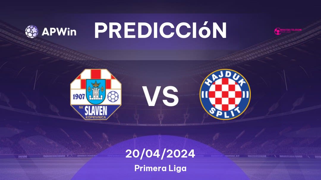 Predicciones Slaven Koprivnica vs Hajduk Split: 20/04/2024 - Croacia Liga Prva