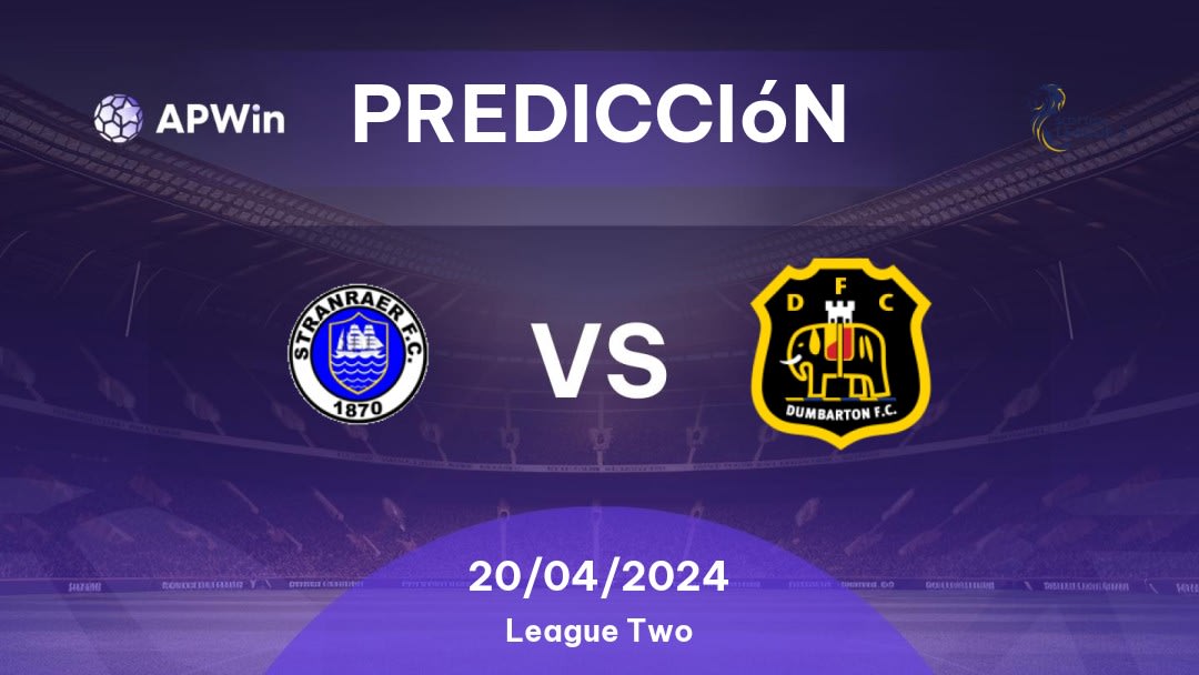 Predicciones Stranraer vs Dumbarton: 20/04/2024 - Escocia League Two