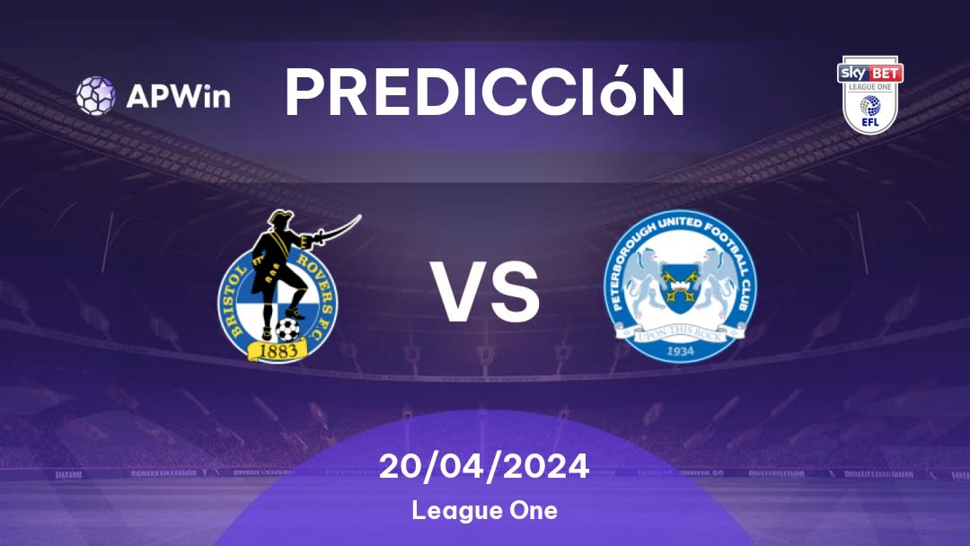 Predicciones Bristol Rovers vs Peterborough United: 20/04/2024 - Inglaterra League One