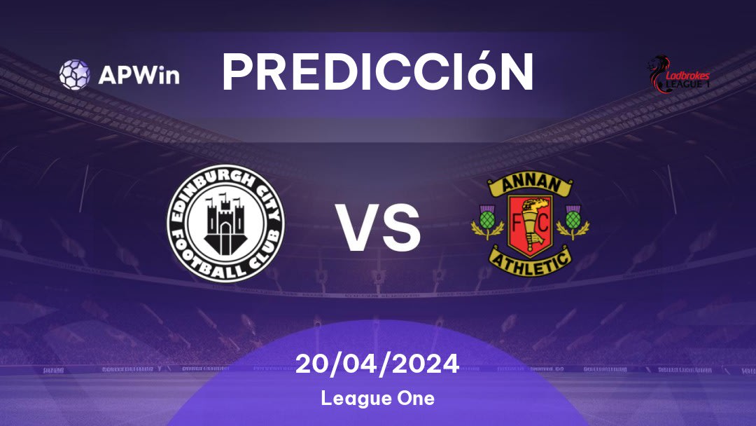 Predicciones Edinburgh City vs Annan Athletic: 20/04/2024 - Escocia League One