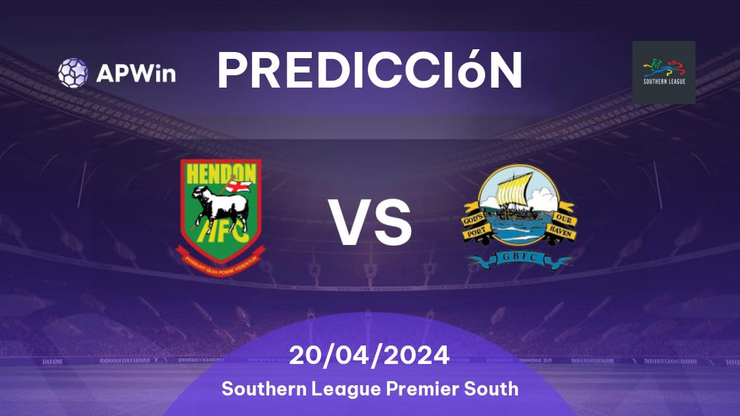 Predicciones Hendon vs Gosport Borough: 20/04/2024 - Inglaterra Southern League Premier South
